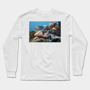 parrotfish in the coral reef Long Sleeve T-Shirt